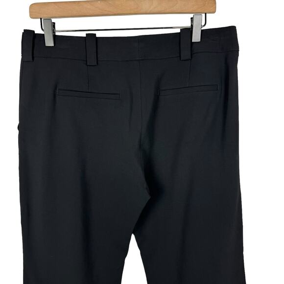 A.L.C. Felix Black Cropped Wide Leg Mid Rise Wool Blend Work Slacks Pants - Picture 6 of 10